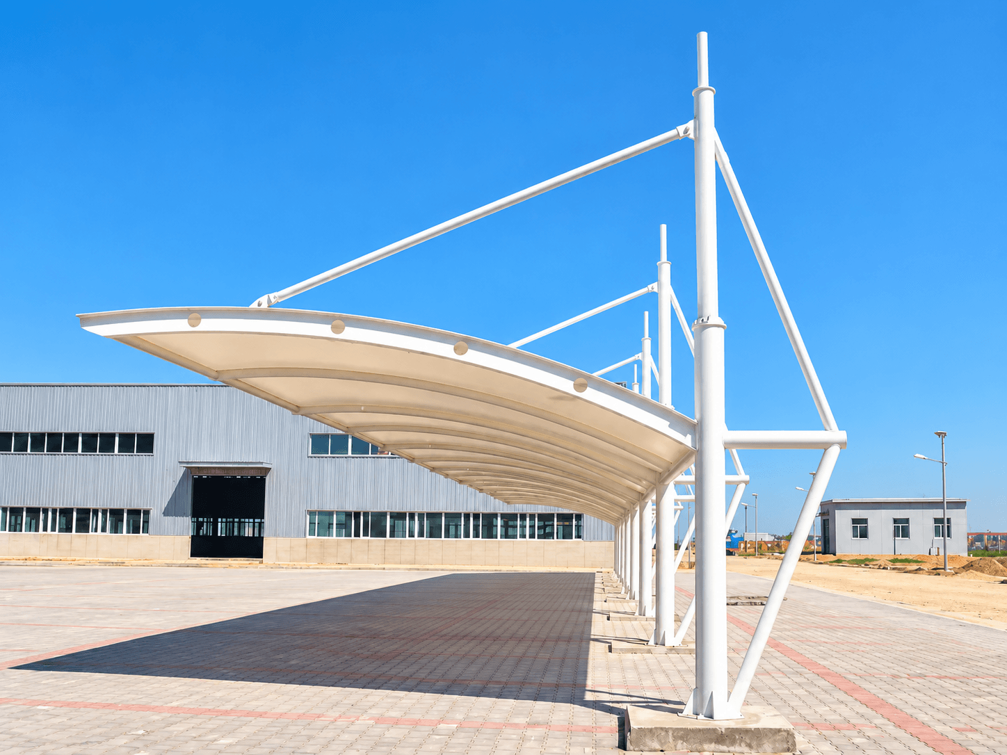 Cantilever tensile structure manufactured by Arya Engineering