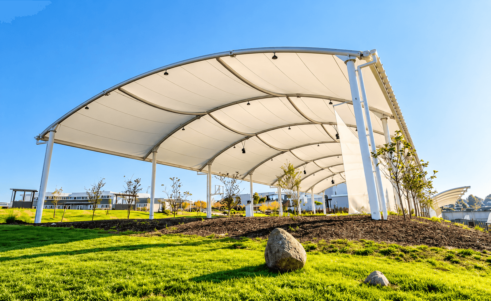 Membrane tensile structure manufactured by Arya Engineering