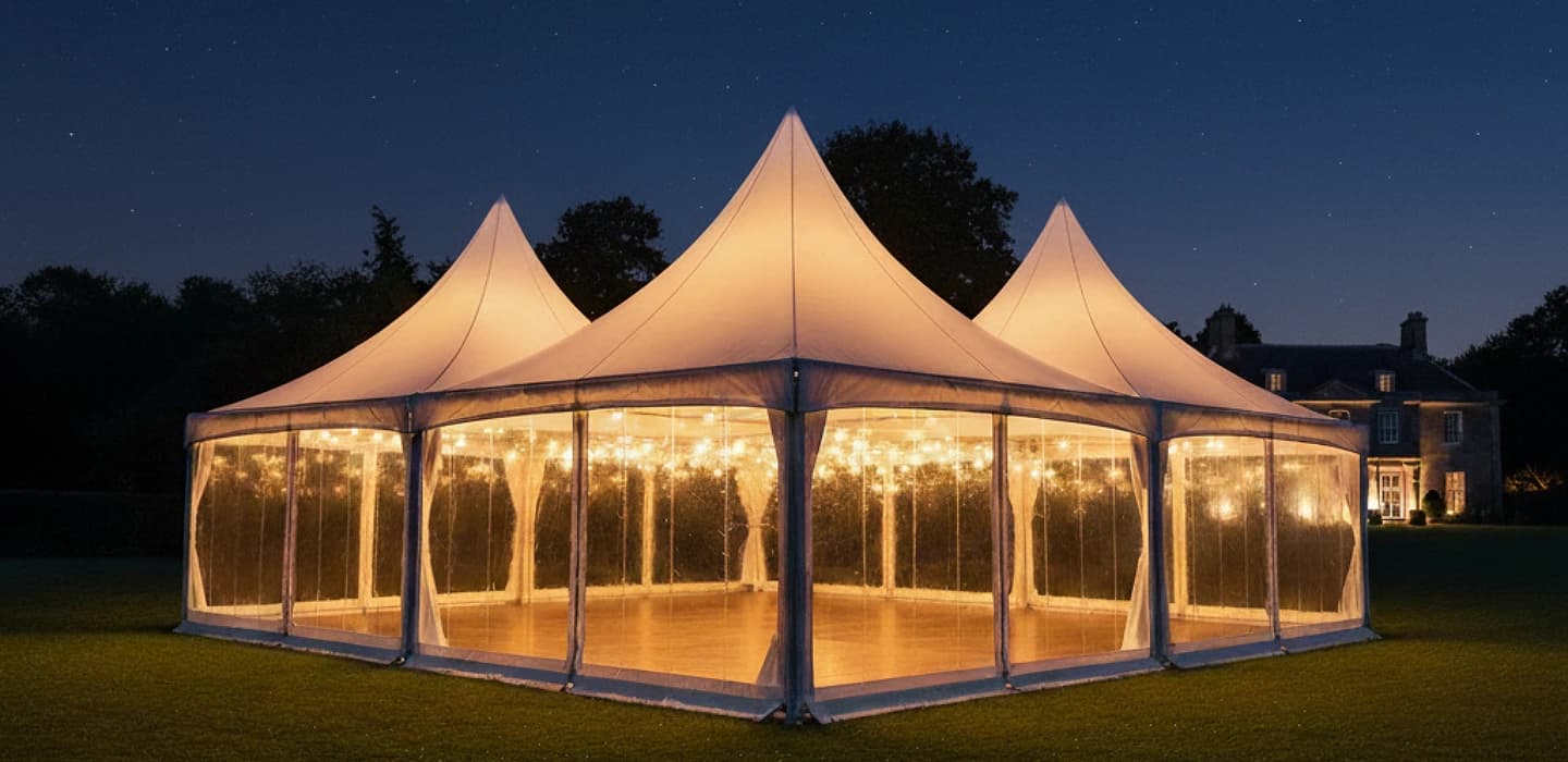       Tensile Pagodas for Lawns