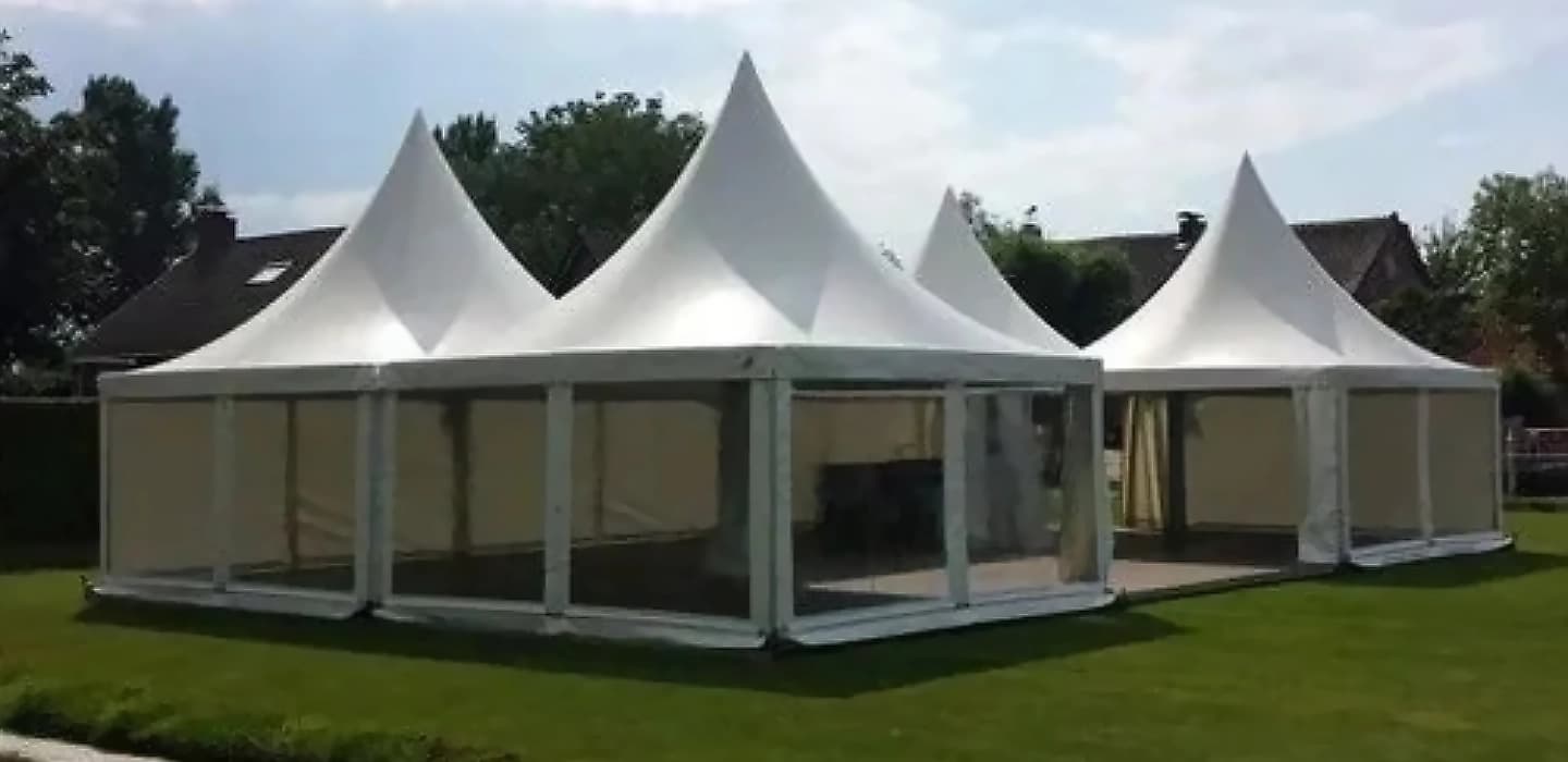 Tensile Pagodas for Lawns