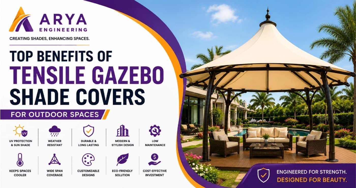 Top Benefits of Tensile Gazebo Shade Covers for Outdoor Spaces
