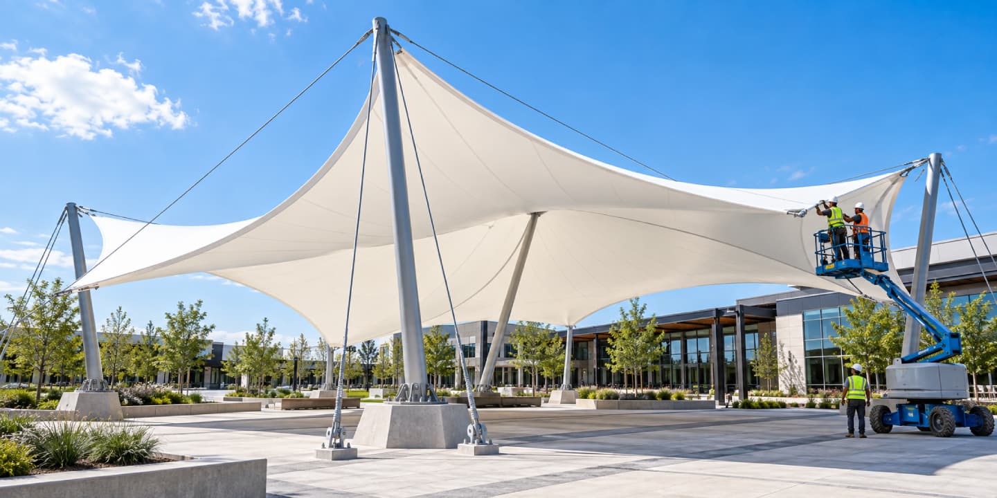 How Tensile Structures Reduce Construction Time and Project Costs