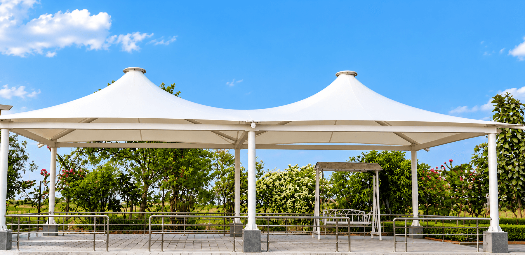 Samarth Restaurant Baner Dining Pavilion structural detail