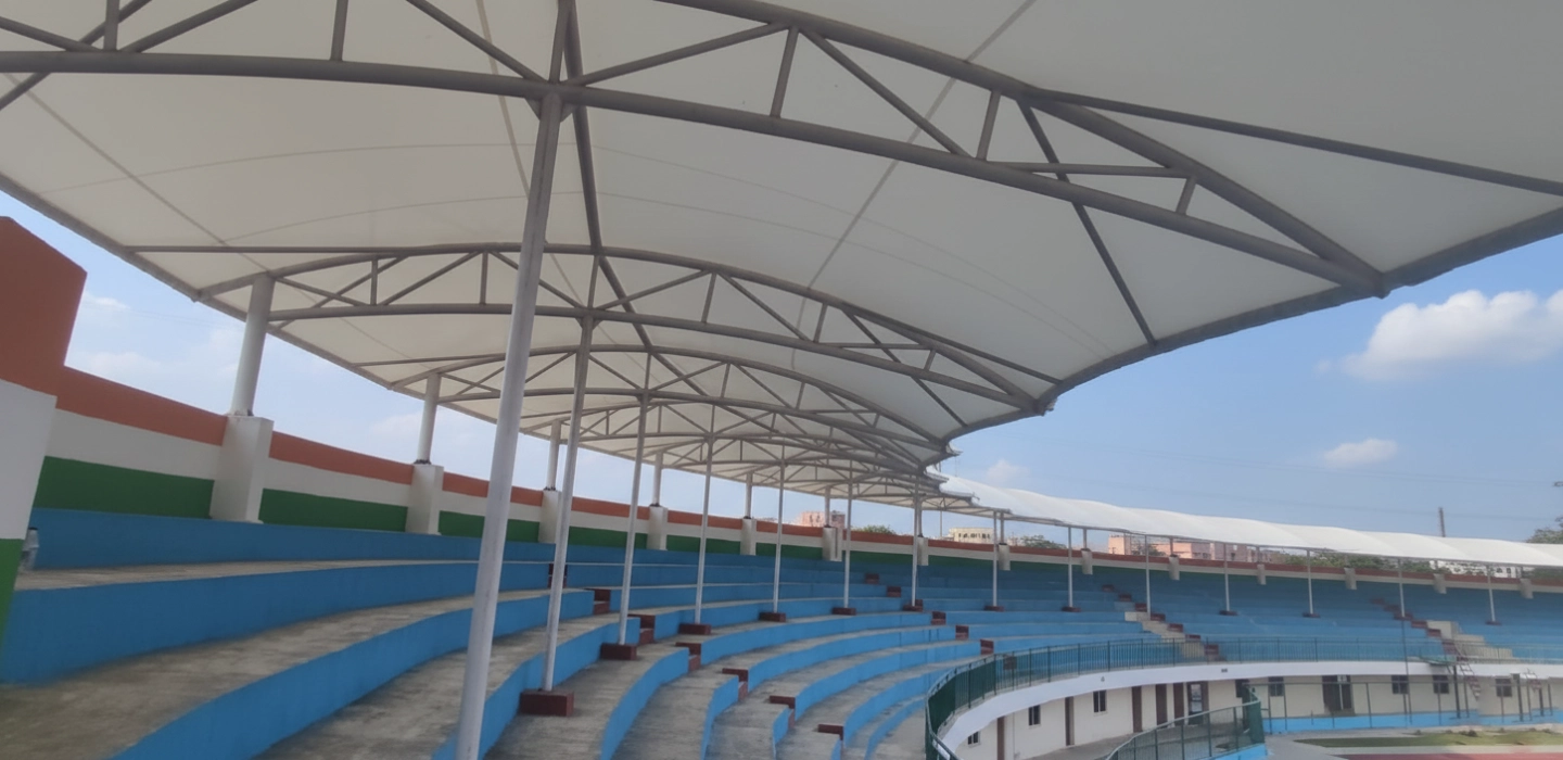 Tensile Fabric shade cover for Stadium
