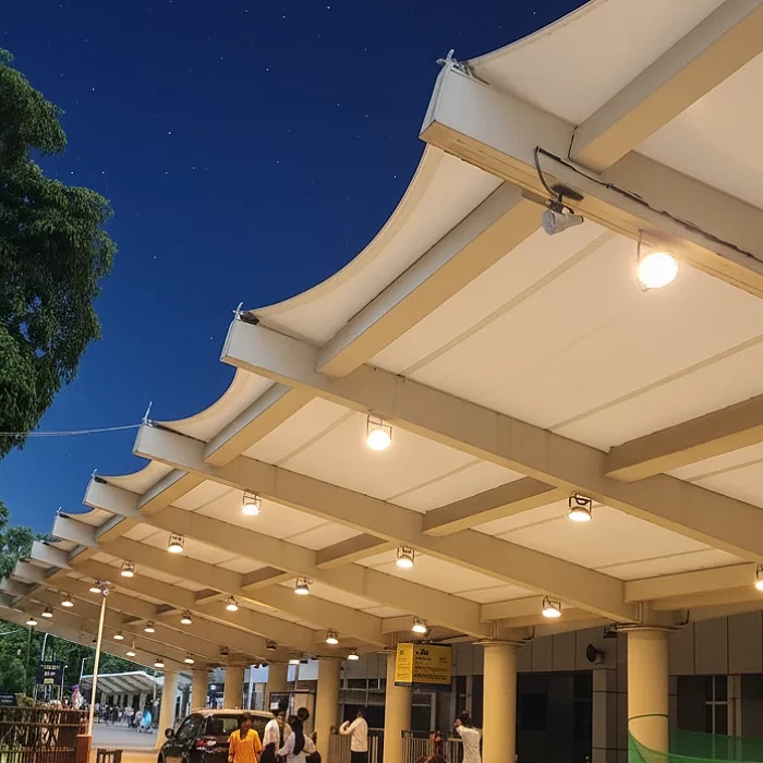 Tensile Inverted Cone and Tensile Walkway Canopy