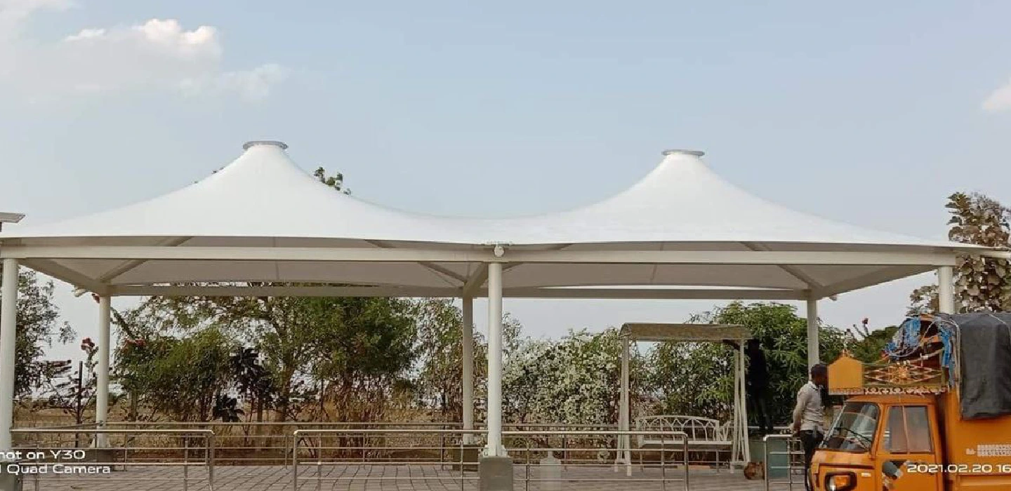 Twin Conical Structure for restaurant