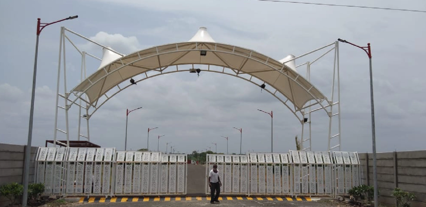 Tensile Entrance Gate Shade