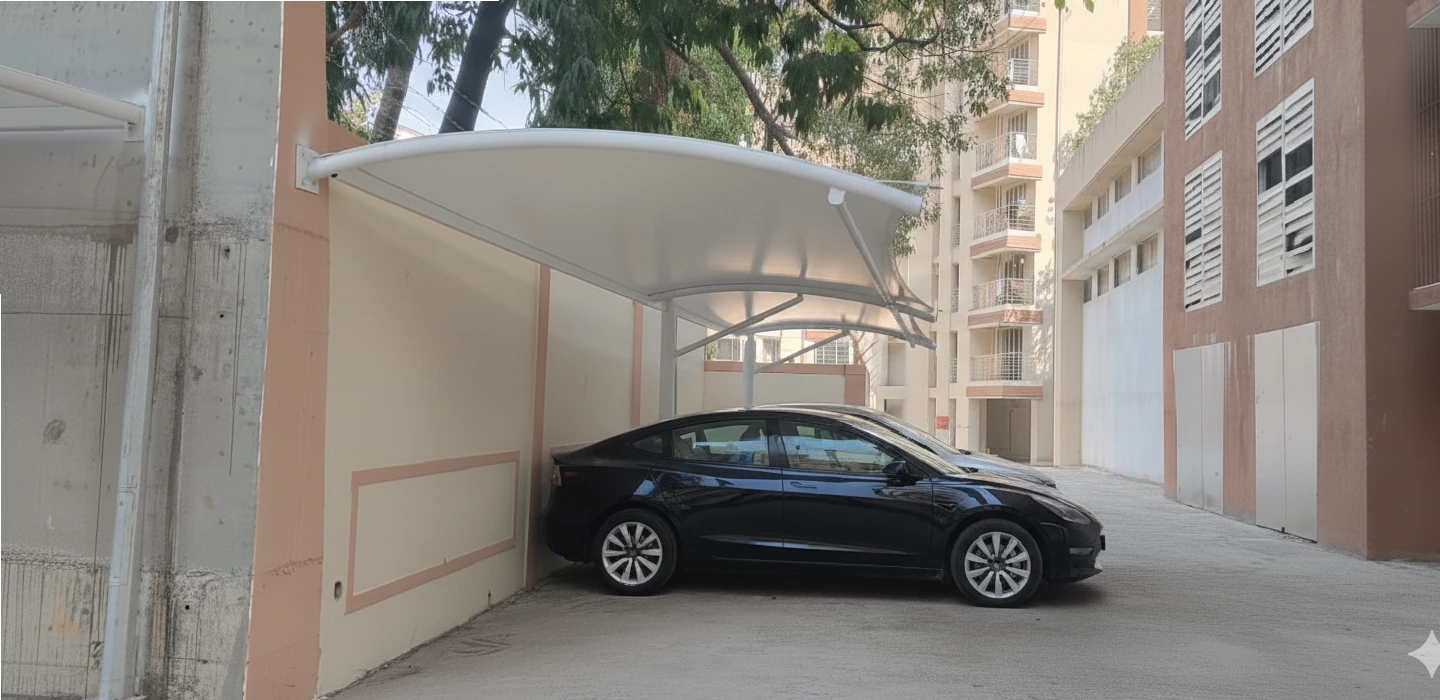 Tensile Car Parking Shade